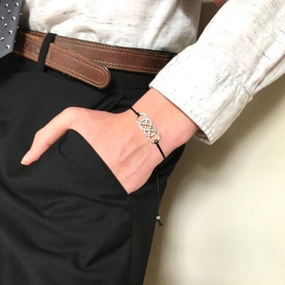 {PRESLEY} “I Love You” infinity bracelet set Brand - Picture 3 of 5